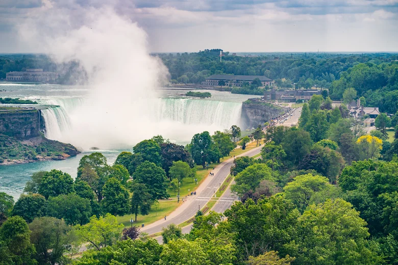 Niagara Parkway wide scenic view